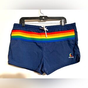 Vintage vtg Hawaii rainbow shorts swim trunks medium/large